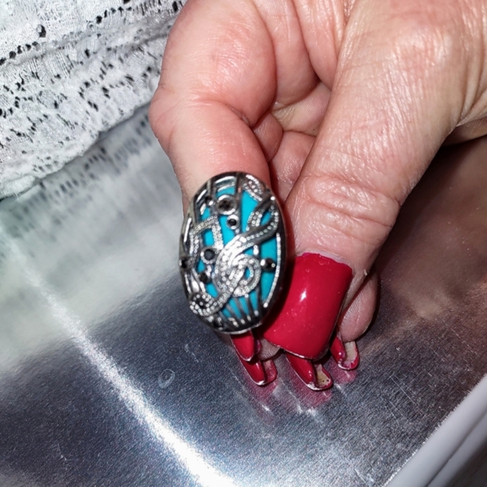 G-clef Music Note Ring - Picture 6 of 13
